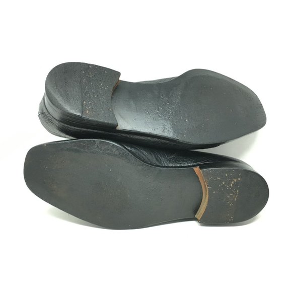 A.Testoni Loafers Shoe Sz 9 UK/10 US Black Ostrich main image 6